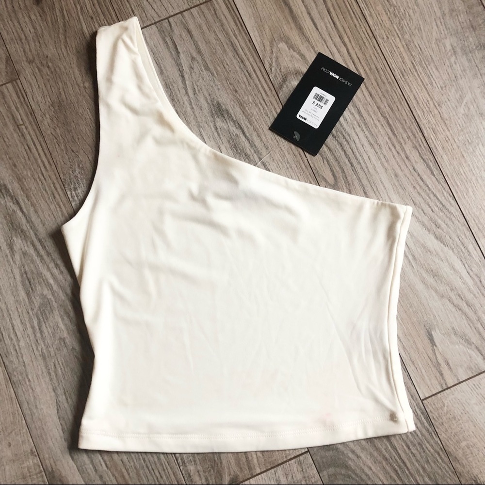 NWT Fashion Nova One Shoulder Top S